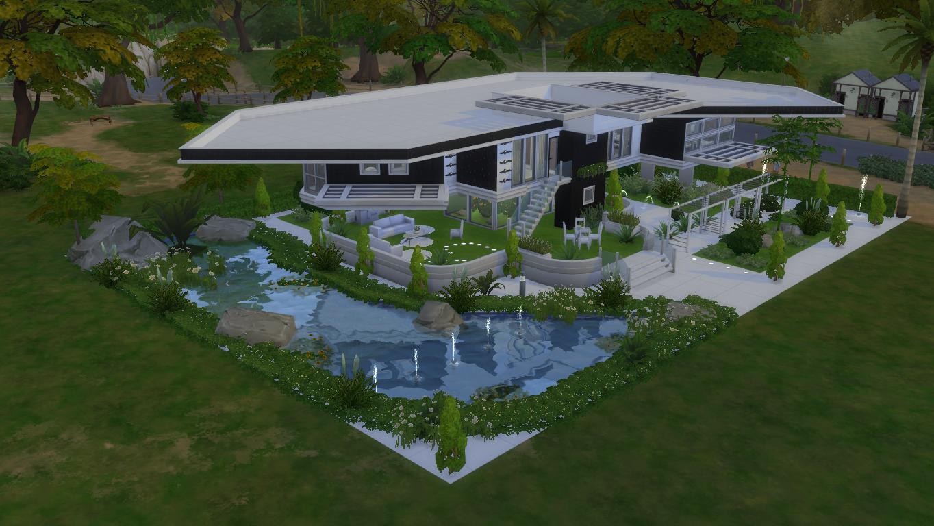 Дом Modern Oasis 17 от Pralinesims - SimsTree