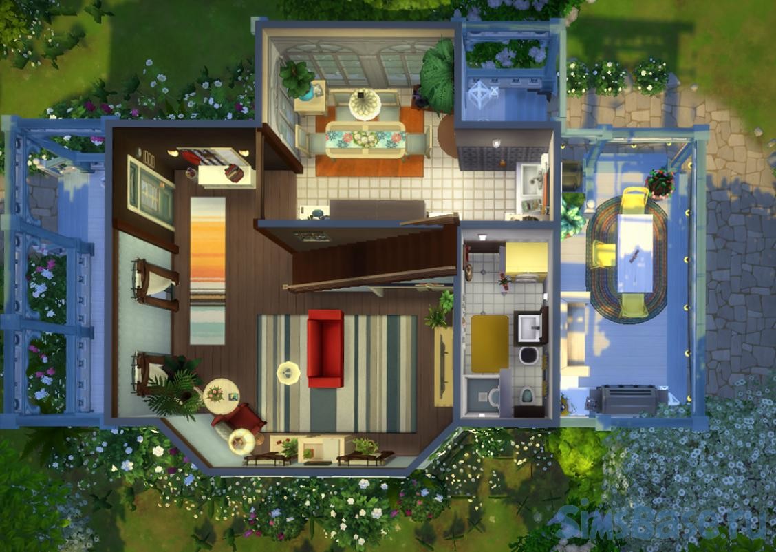 Жилой дом Дейзи Ховел от Hallgerd для Sims 4