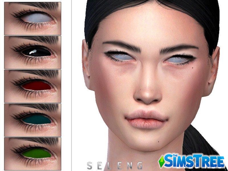 Глаза без зрачков от Seleng для Sims 4