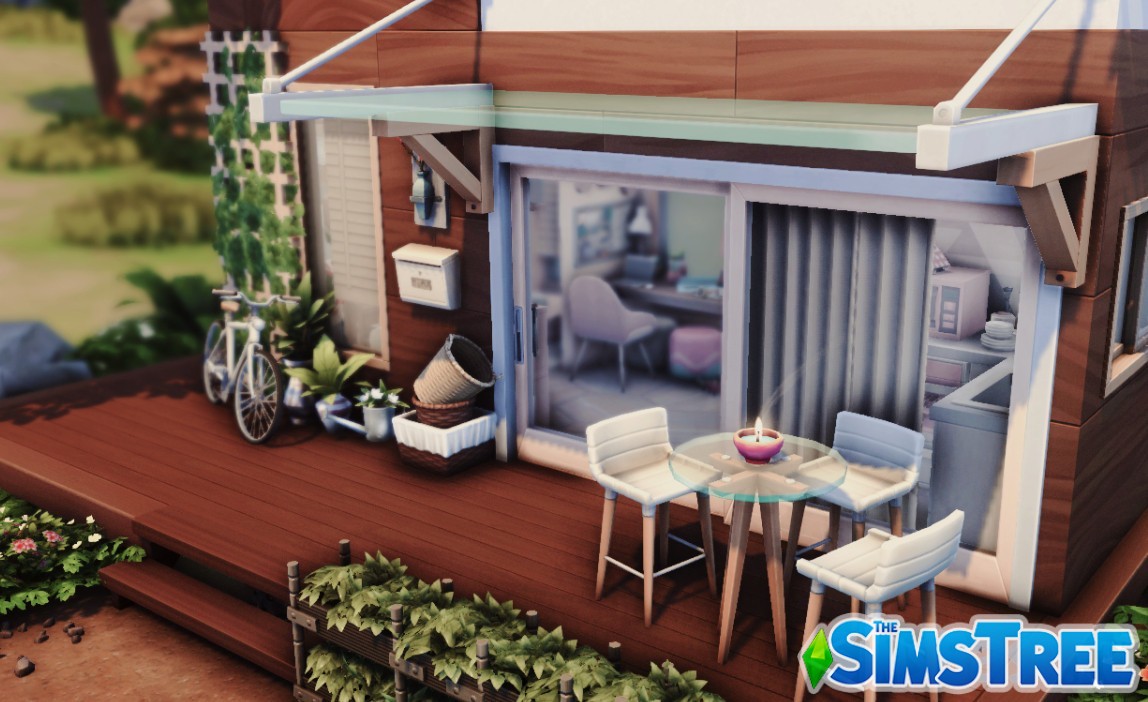 Крошечный дом в Миниатюре от ksimbuilds для Sims 4