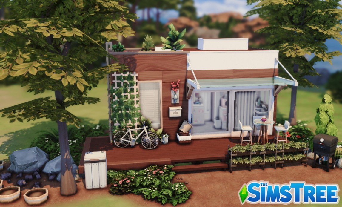 Крошечный дом в Миниатюре от ksimbuilds для Sims 4