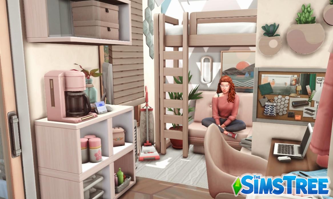 Крошечный дом в Миниатюре от ksimbuilds для Sims 4