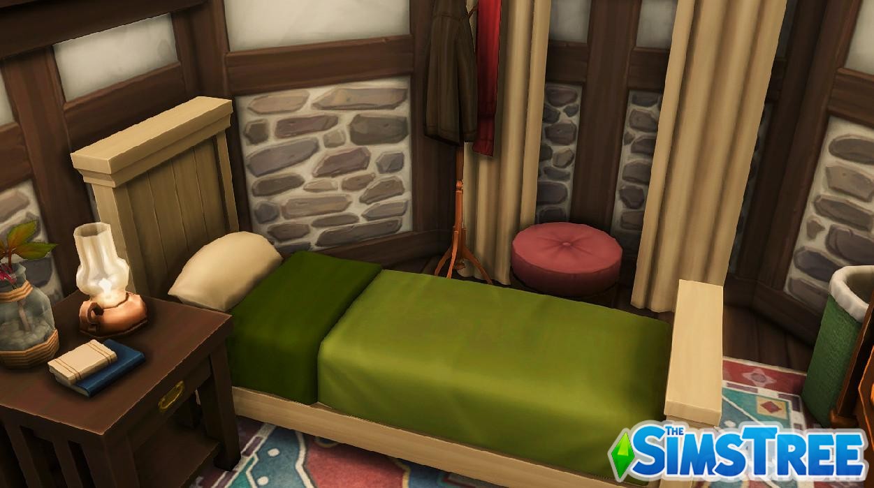 Крошечный дом Водяная мельница от ludicsim для Sims 4