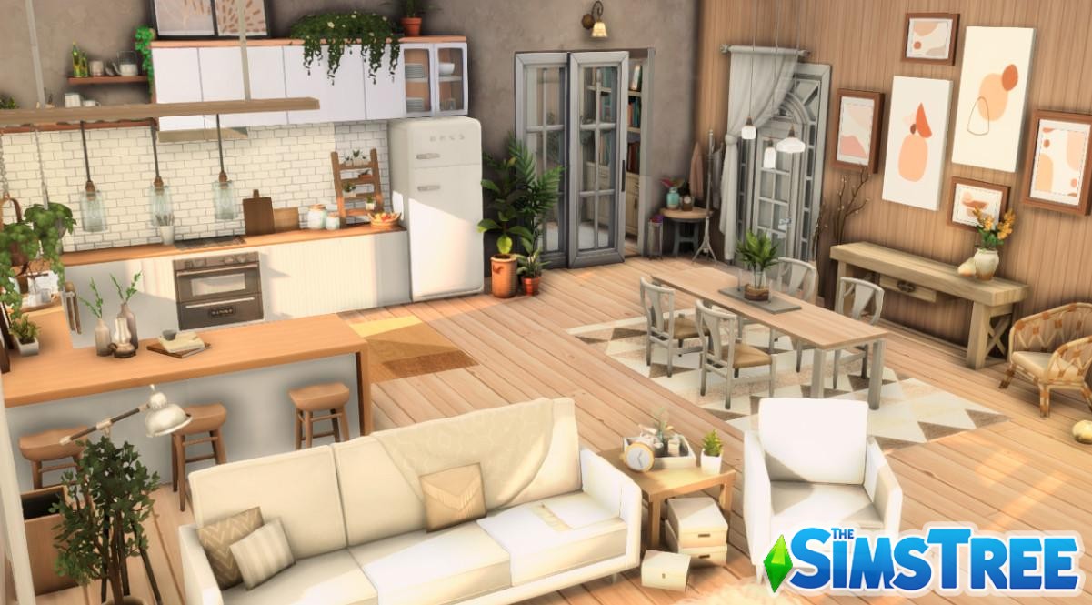 Квартира 930 Медина Студиос от giuliabuilds для Sims 4