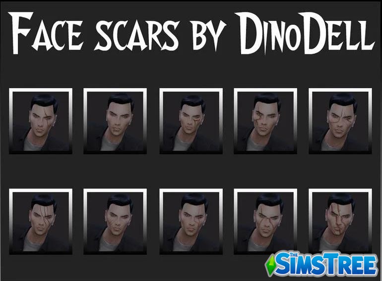 Лучшие СС шрамов для Sims 4