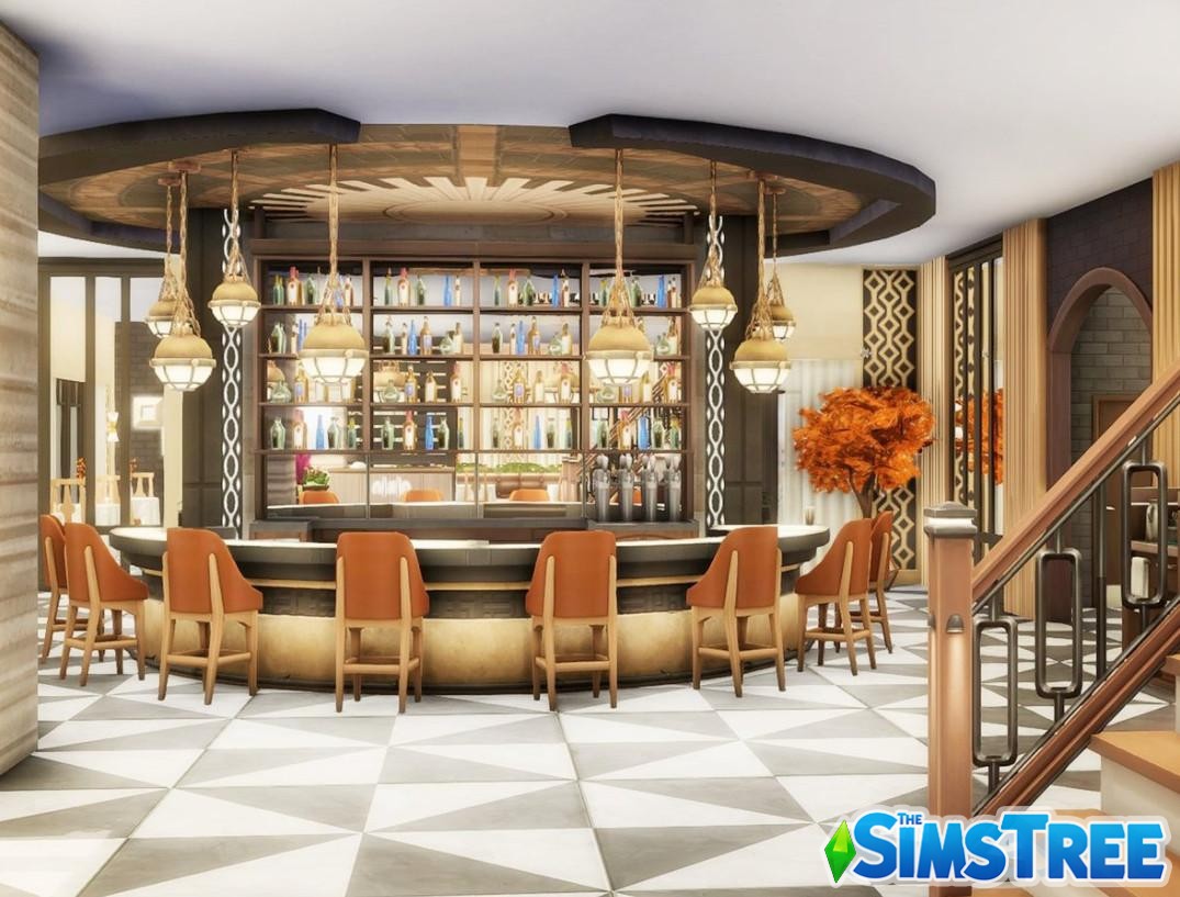 Люксовый ресторан для гурманов от paszerine для Sims 4