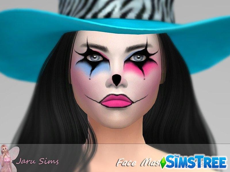 Маска для лица Halloween от Jaru Sims для Sims 4