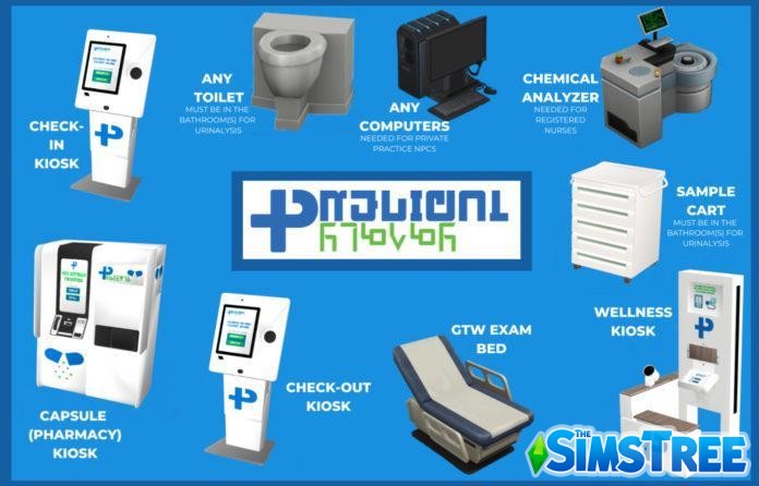 Мод «Частная практика обновление 2.4» от SimRealist для Sims 4