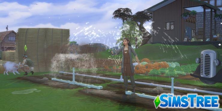 Мод Фермерский город Farmland против Sims 4 Загородная жизнь