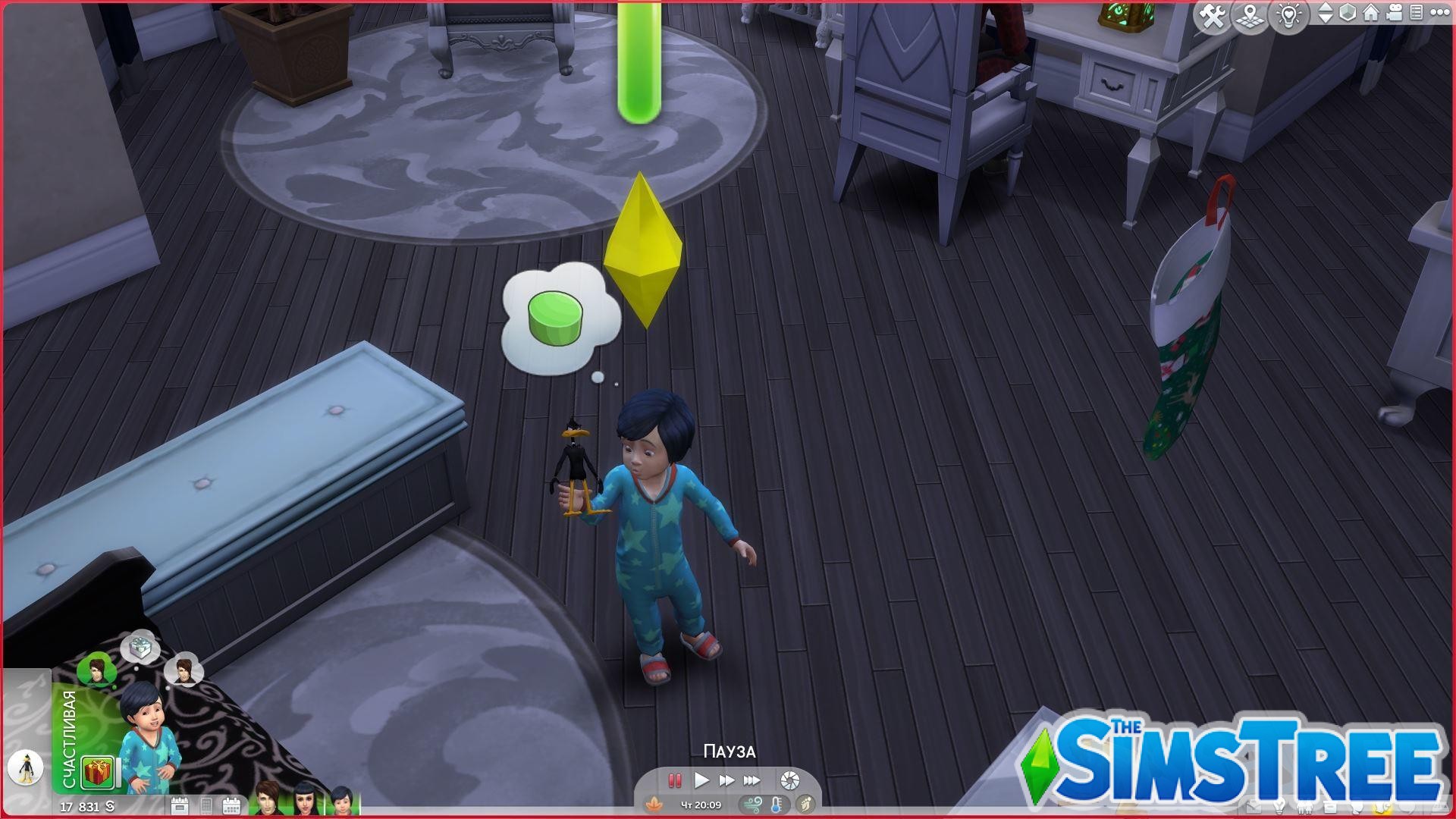 Мод «Носок с подарками» от Mirai для Sims 4