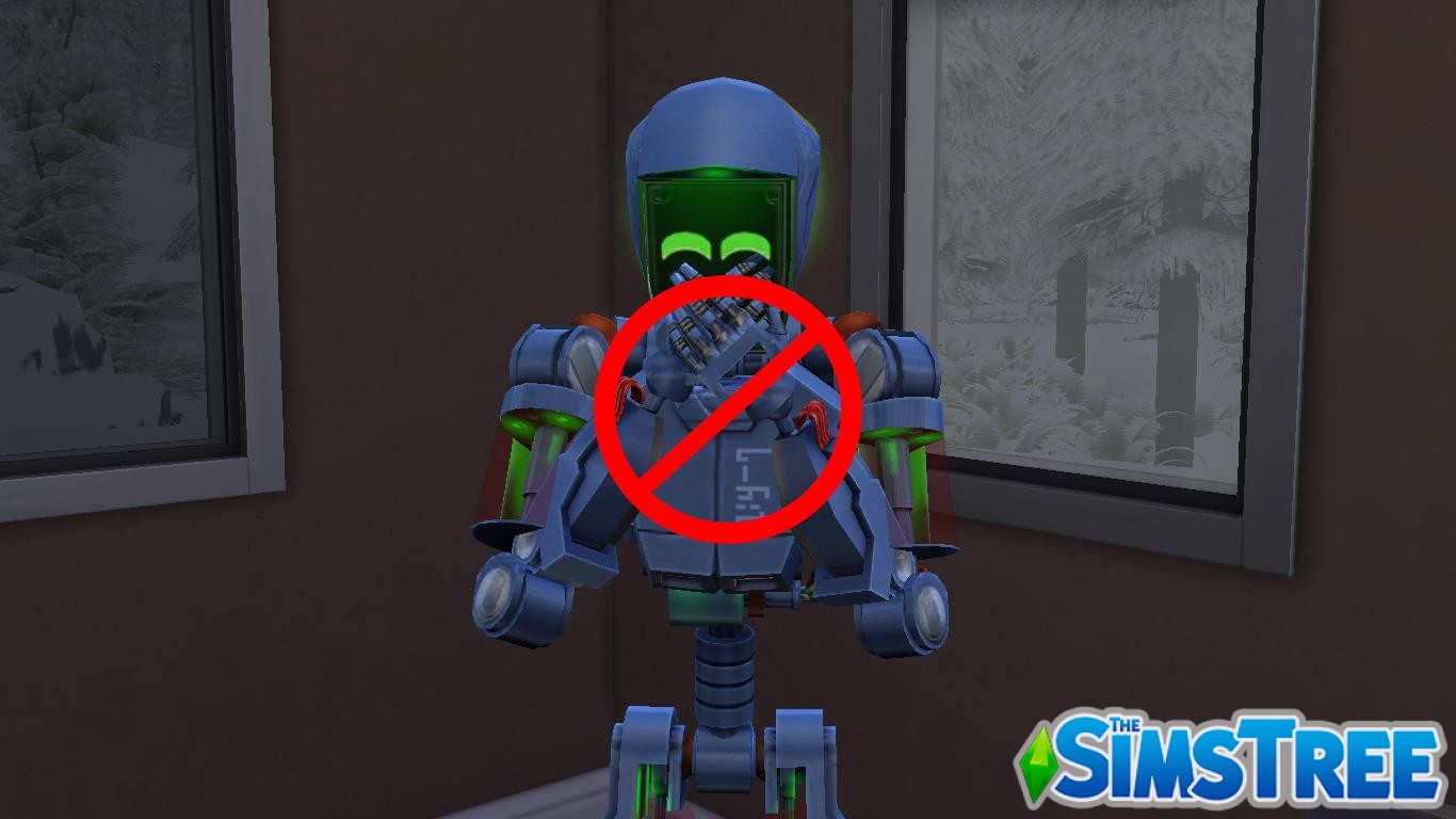 Мод «Сервороботы без потребностей» от Agent87 для Sims 4