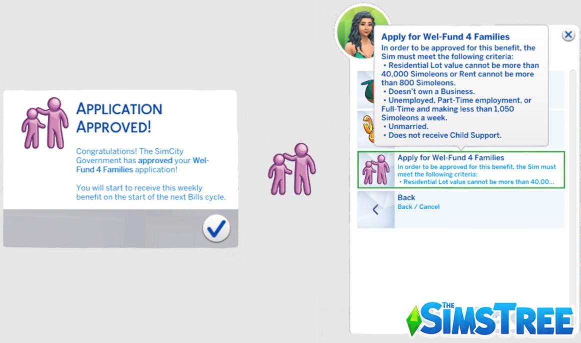 Мод «SNB Bills или банковские счета, пособия» от simrealist для Sims 4