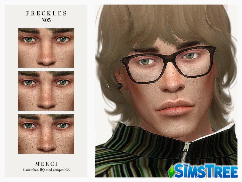 Мужские веснушки №05 от -Merci- для Sims 4