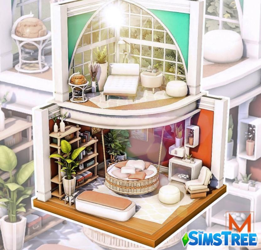 Набор домов для челленджа Кукольный домик Барби от разных авторов для Sims 4