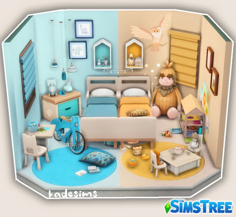Набор комнат от kadesims_k для Sims 4
