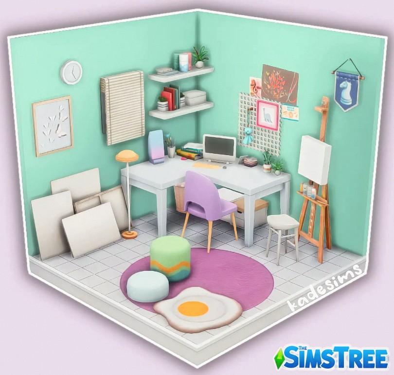 Набор комнат от kadesims_k для Sims 4