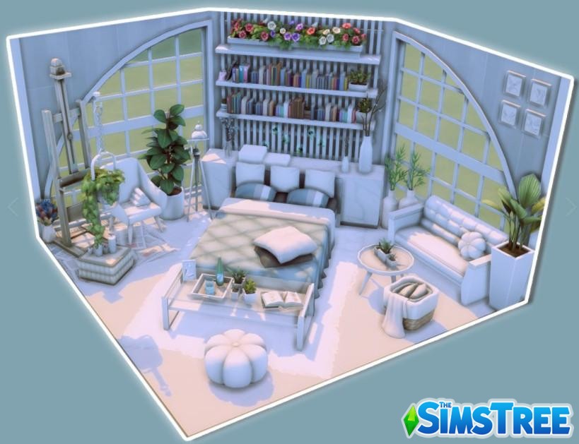 Набор комнат с платформами от amalieesims для Sims 4