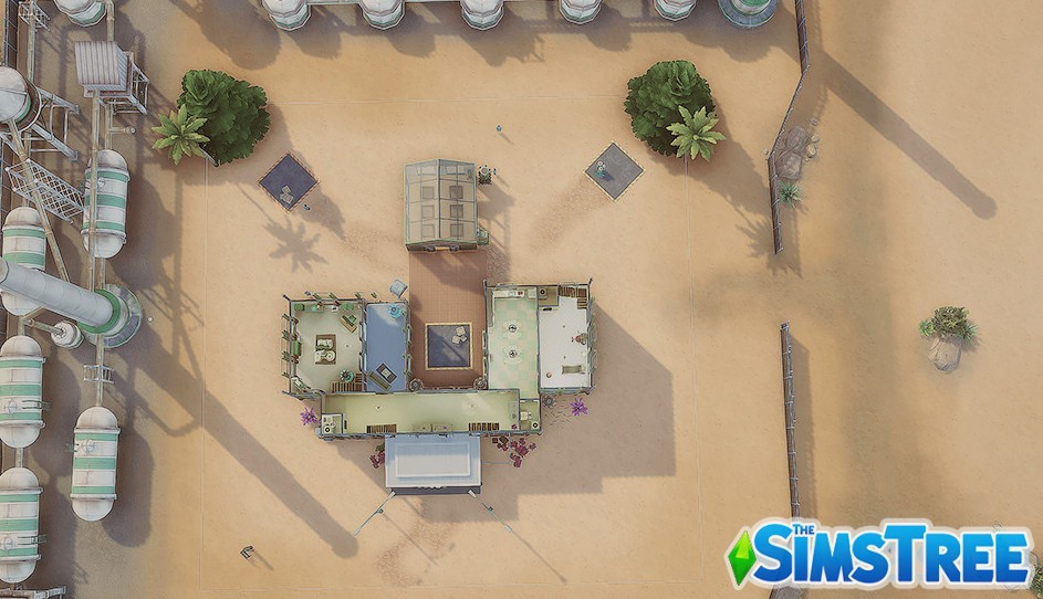 Научная лаборатория Будущее от haledela для Sims 4