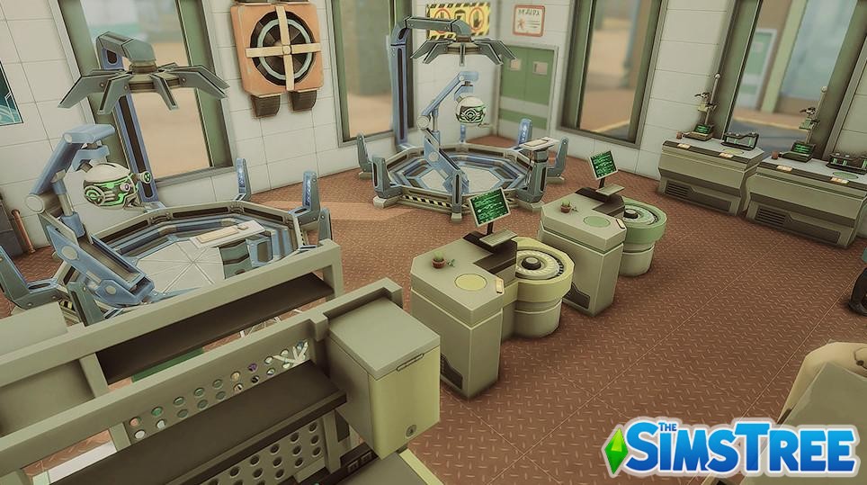Научная лаборатория Будущее от haledela для Sims 4