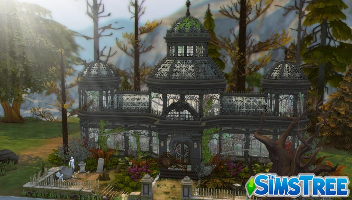 Общественный участок Викторианский заброшенный сад от ariafaeyt для Sims 4