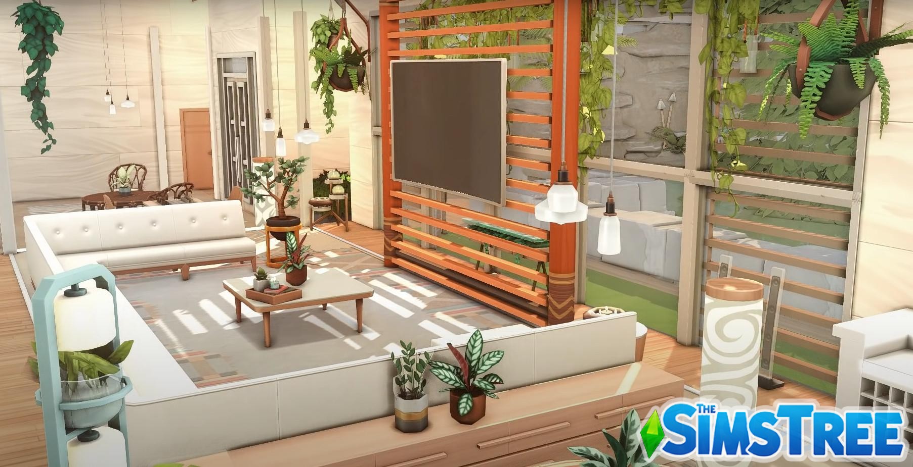 Особняк на озере для расширения Комнатные растения от Kate для Sims 4