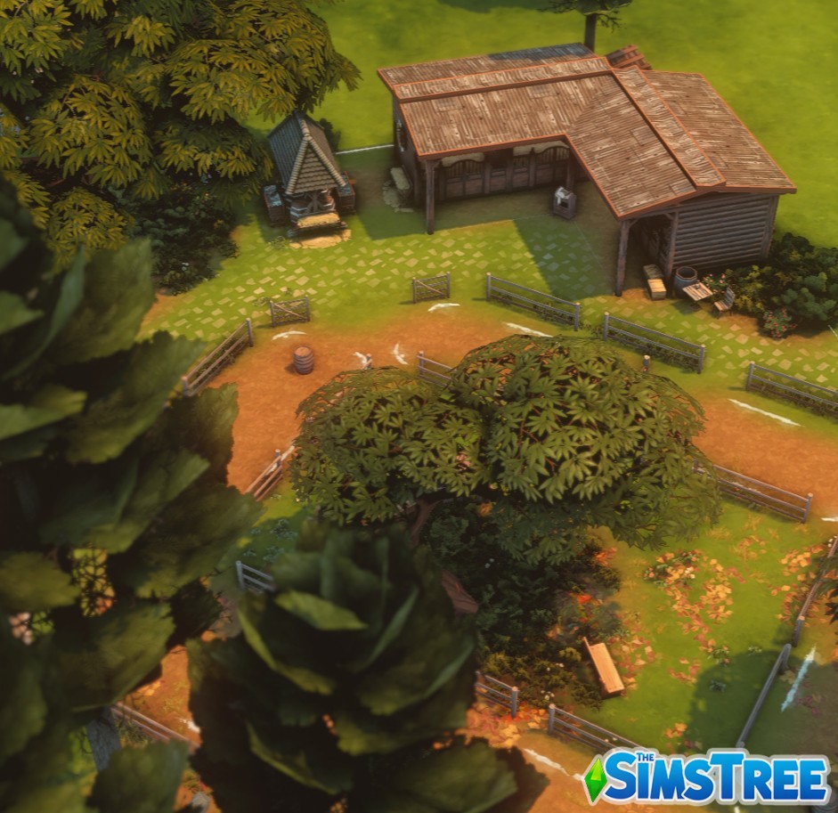 Парк Конная площадка от rutasha для Sims 4