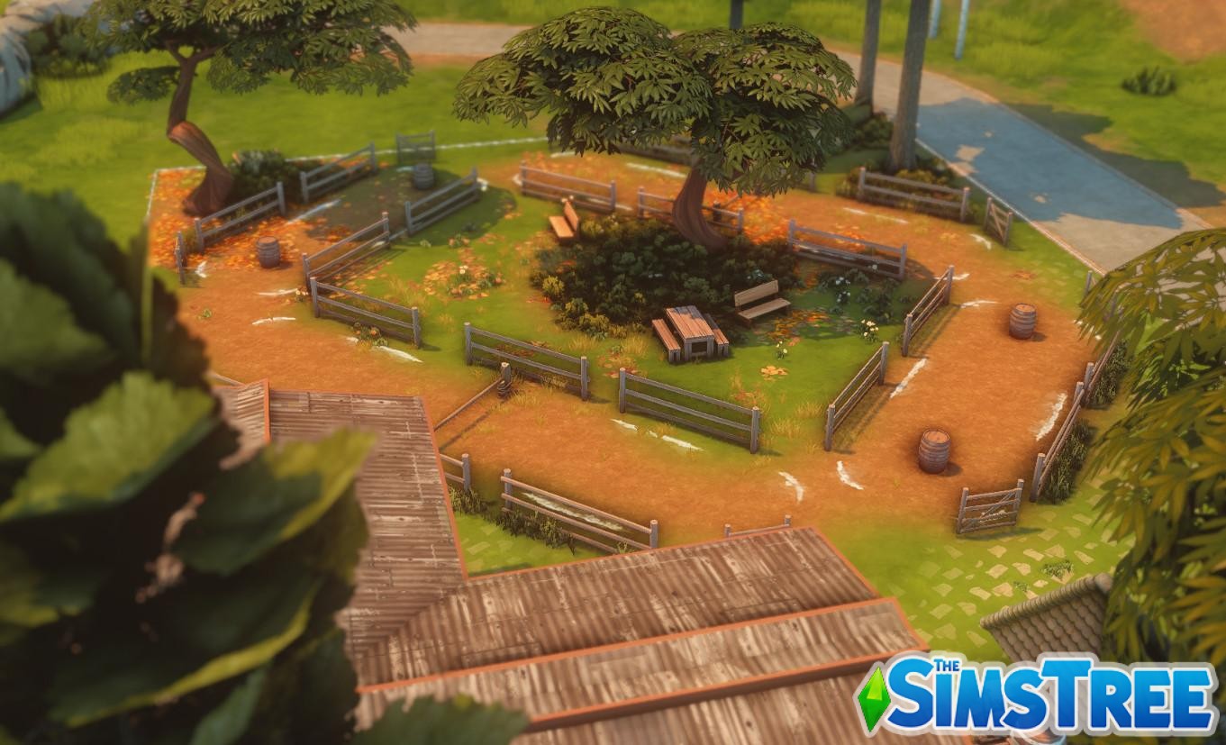 Парк Конная площадка от rutasha для Sims 4