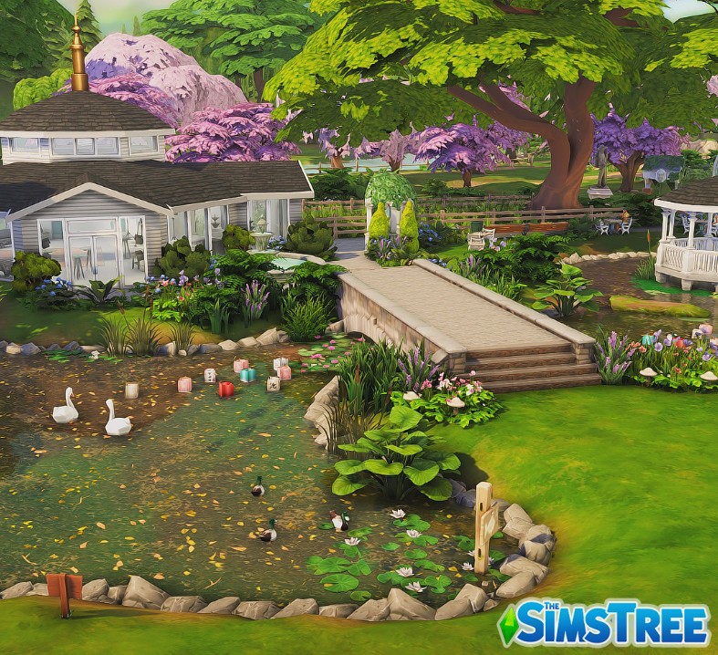 Парк Магнолия от pixelateddust для Sims 4
