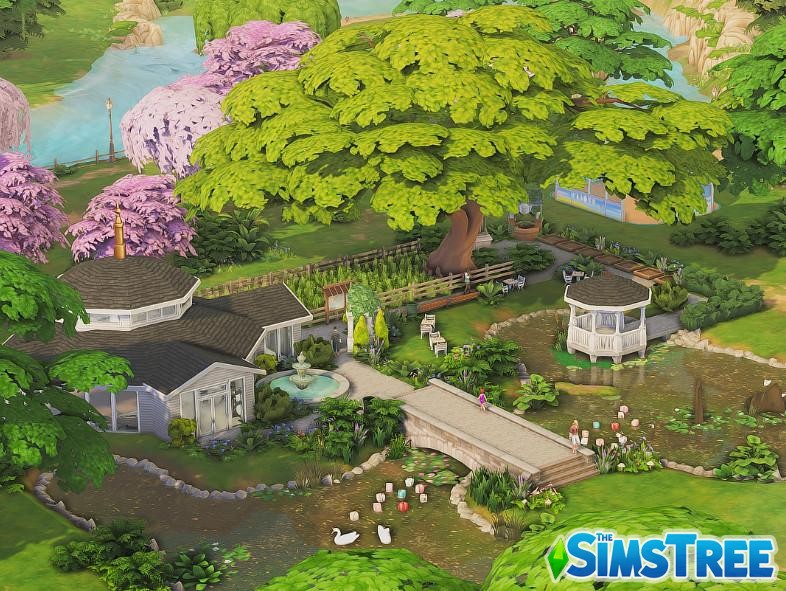 Парк Магнолия от pixelateddust для Sims 4