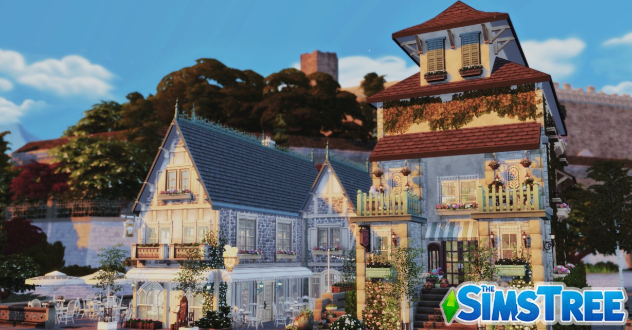 Площадь Прованс-сквер от ladychaos для Sims 4