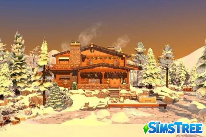 Подборка праздничных домов от разных авторов для Sims 4