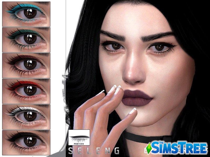 Подводка №27 для глаз от Seleng для Sims 4