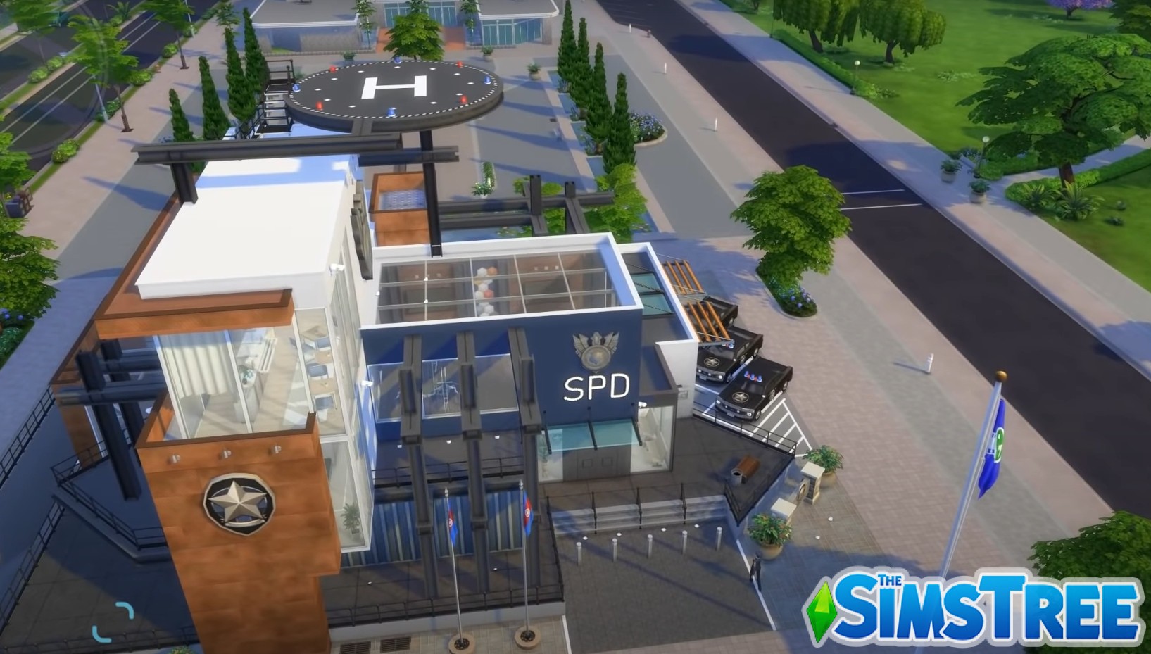 Полицейский участок от RGR_Gaming для Sims 4
