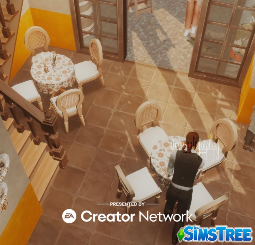 Ресторан с апартаментами Тортоза от simnematographygj для Sims 4