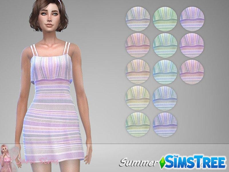 Сарафан Тэя от Jaru Sims для Sims 4