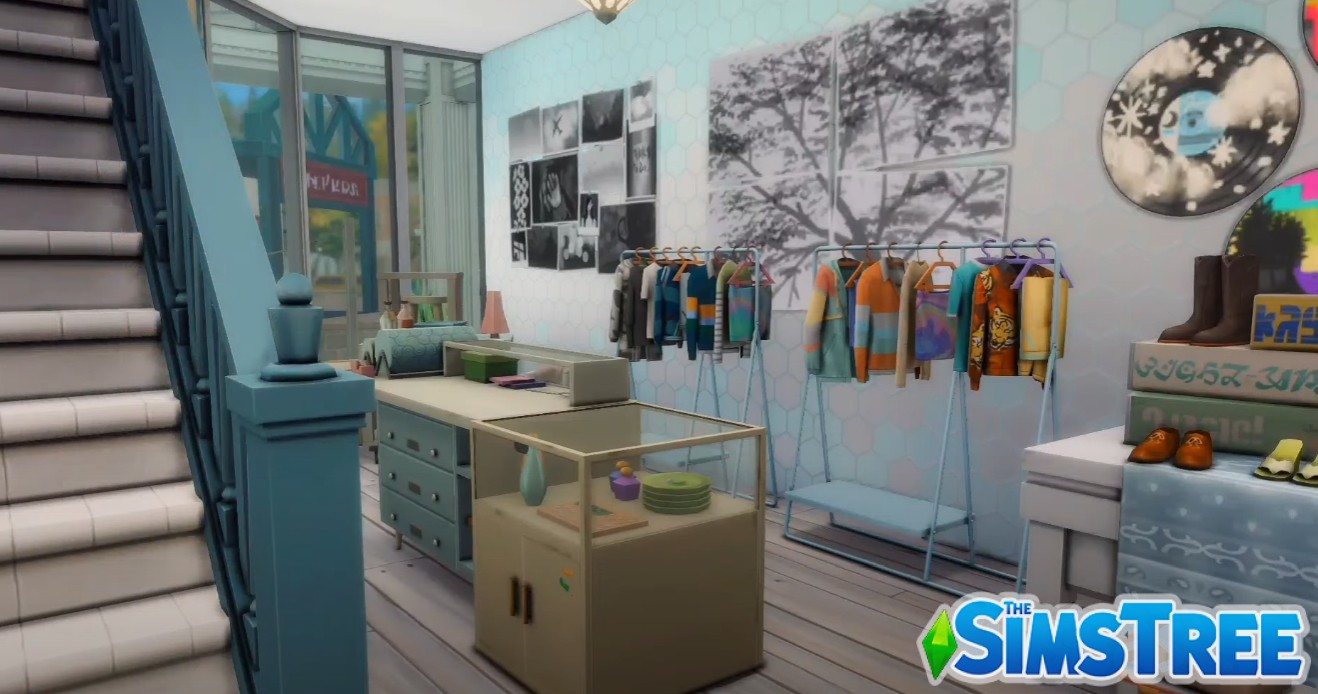 Секонд-хенд, бар и магазин чая от sims4ideas для Sims 4