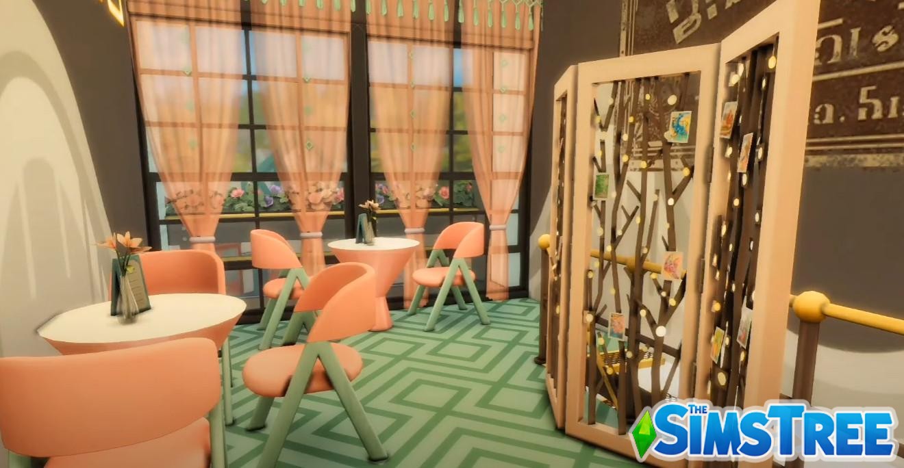 Секонд-хенд, бар и магазин чая от sims4ideas для Sims 4