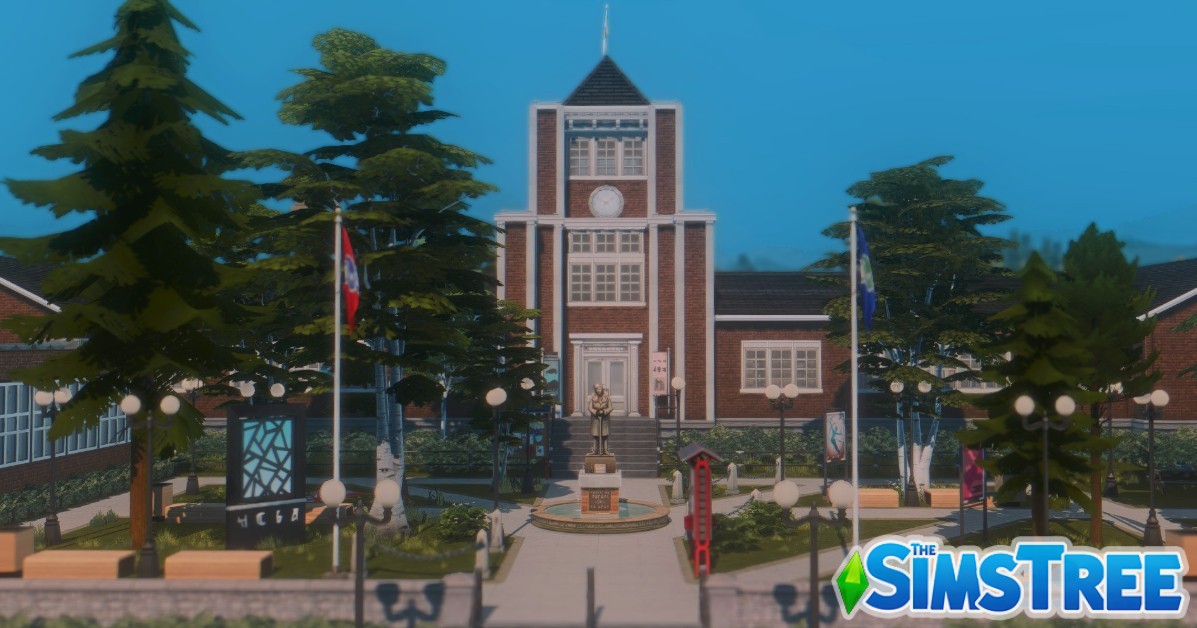 Старшая школа Коппердейла от alerionjkeee для Sims 4