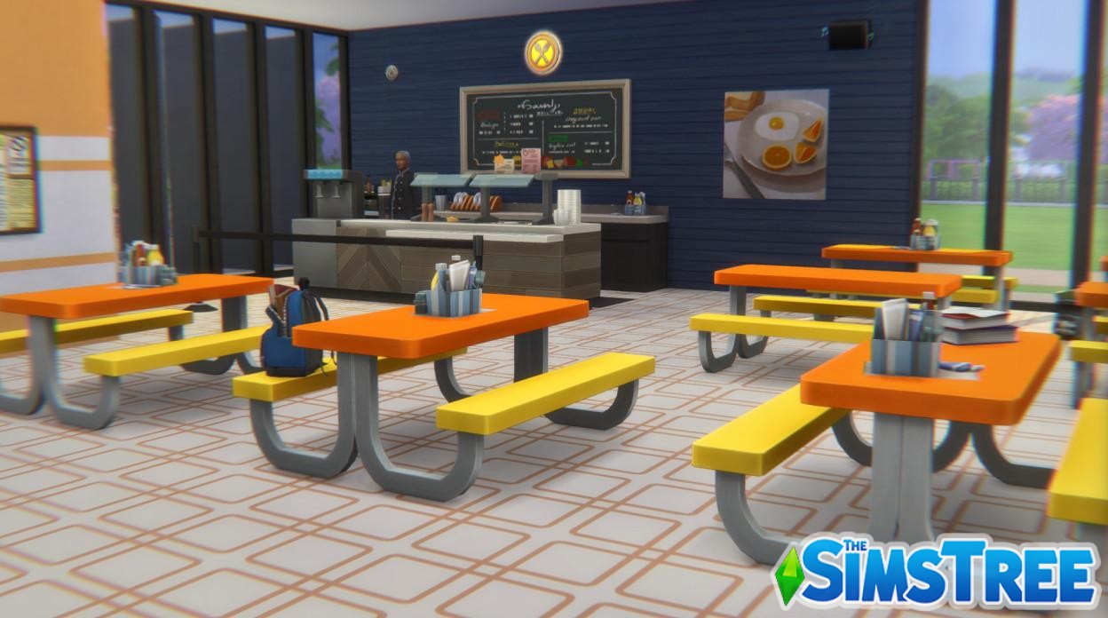 Старшая школа Ньюкреста от catsaar для Sims 4