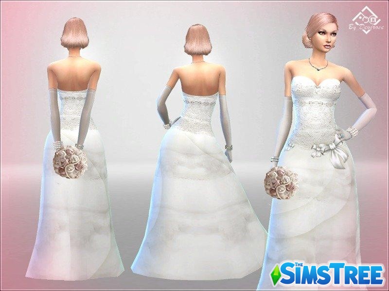 Свадебное платье от Devirose для Sims 4