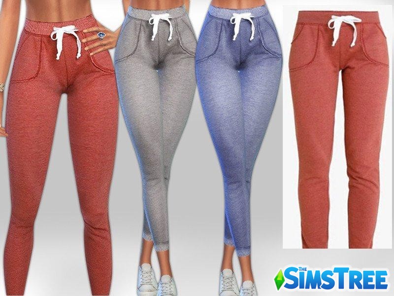 Трикотажные спортивные штаны от Saliwa для Sims 4