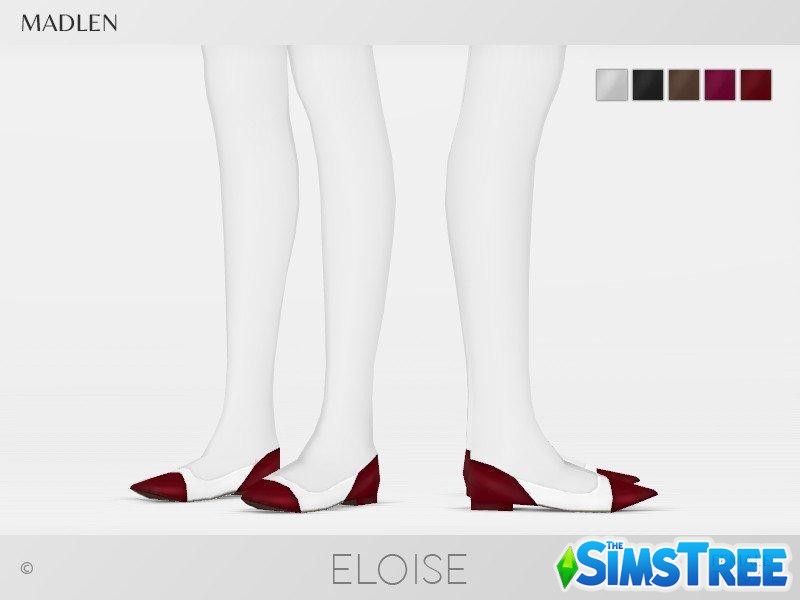 Туфли без каблука от MJ95 для Sims 4