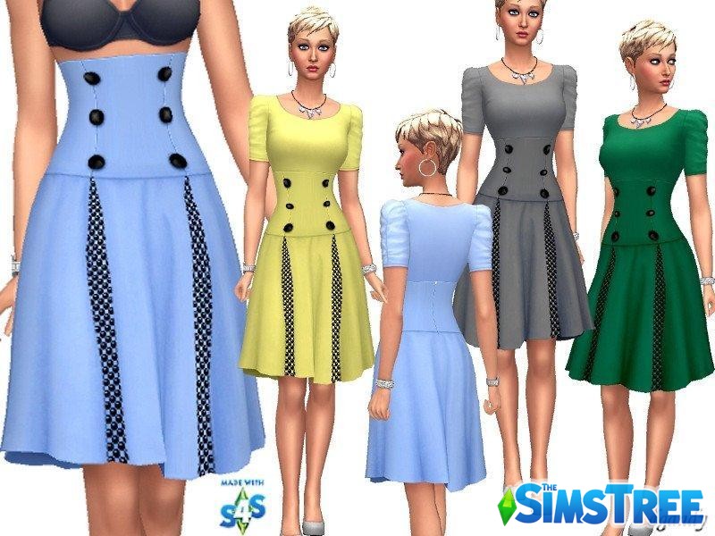 Юбка с широким поясом от dgandy для Sims 4