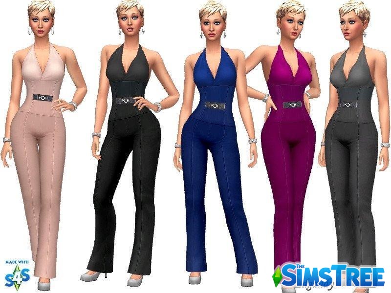 Брюки с высокой талией от dgandy для Sims 4