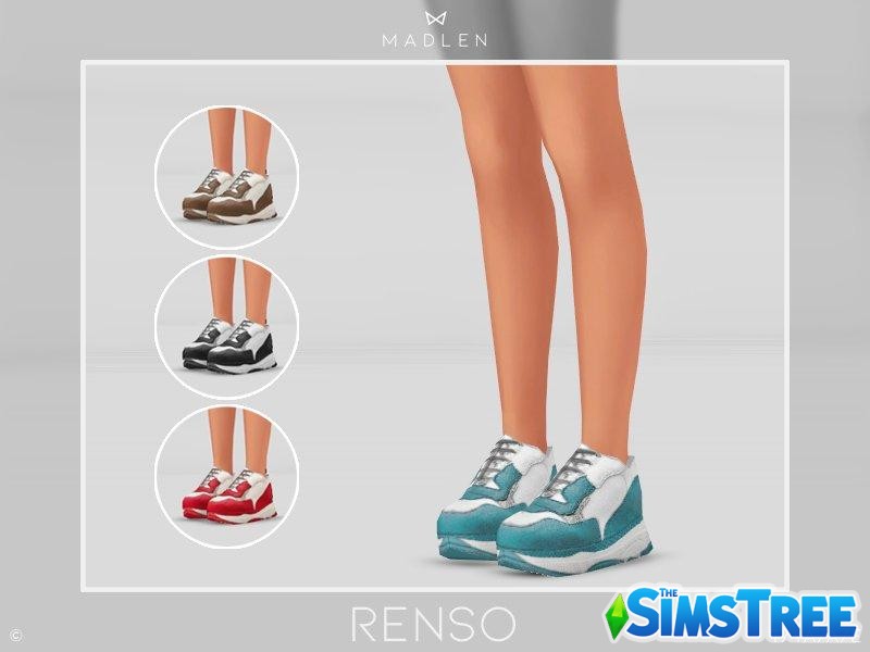 Кроссовки Renso от MJ95 для Sims 4