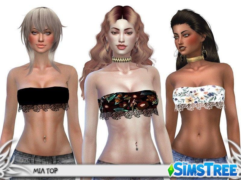 Мини-топик “Миа” от Suzue для Sims 4