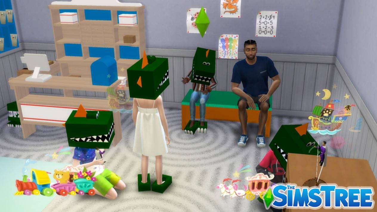 Мод «Детский функциональный набор – Почтовая станция» от TheGoldSim для Sims 4