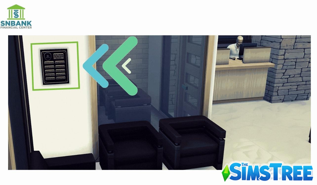 Мод «SNB Финансовый центр или SNB Financial Сenter» от simrealist для Sims 4