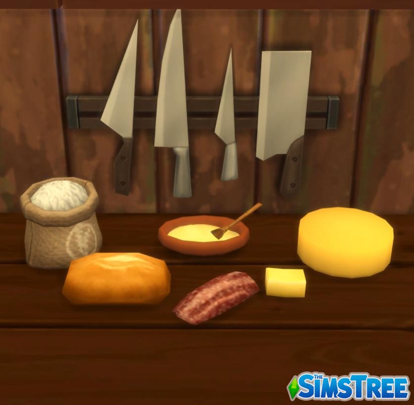 Мод «Средневековая кулинария и жизнь или Olde Cookbook Kit» от Littlbowbub для Sims 4