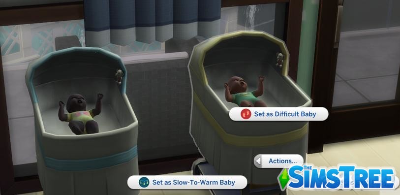 Мод «Трудные и простые младенцы» от chingyu1023 для Sims 4